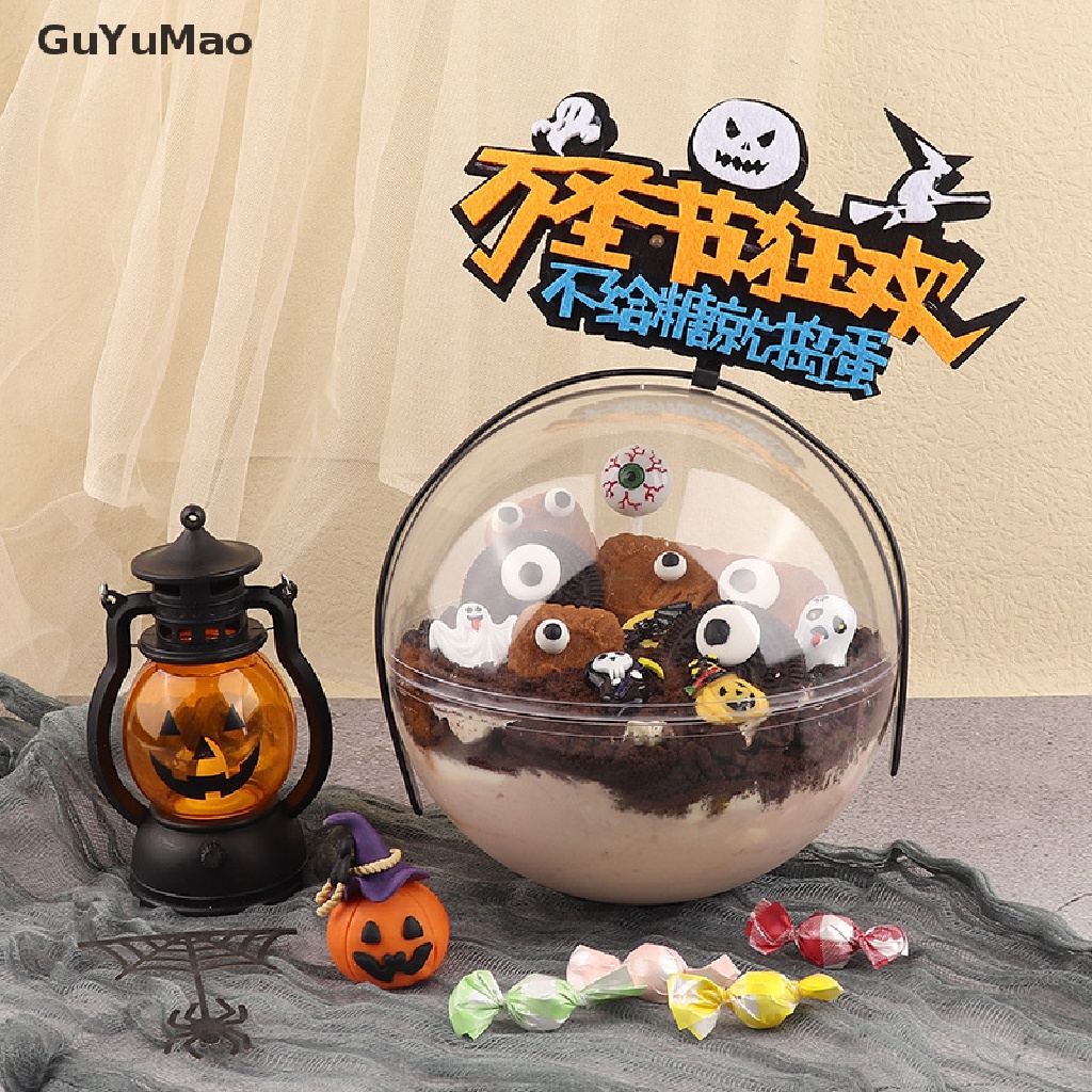 [cxGUYU] Đèn Dầu Bóng LED Hình Quả Bí Ngô Ma Trang Trí Halloween Kinh Dị Cho Nhà Ở / Quán Bar / Kỳ Nghỉ PRTA
