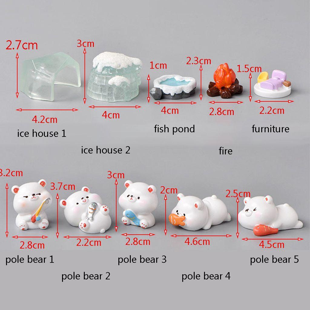 Nickolas 1 Tượng Gấu Bắc Cực Trang Trí Để Bàn