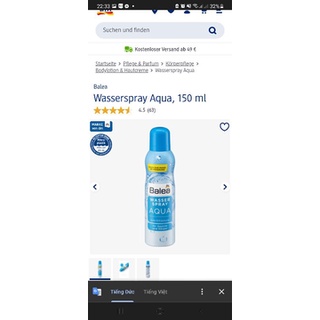 Xịt khoáng Balea 150ml