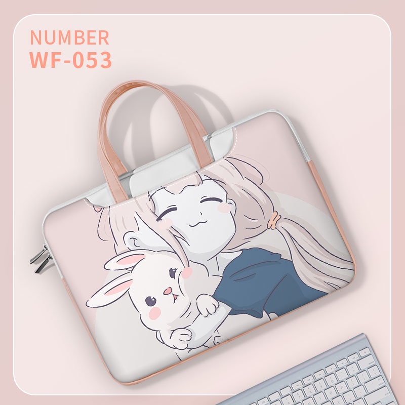 13 14 15 16 17 inch Ba lô máy tính xách tay màu hồng Túi xách dễ thương Túi đựng Túi xách của phụ nữ