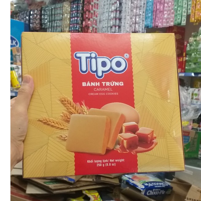 Bánh Trứng Tipo Vị Caramel hộp 250g