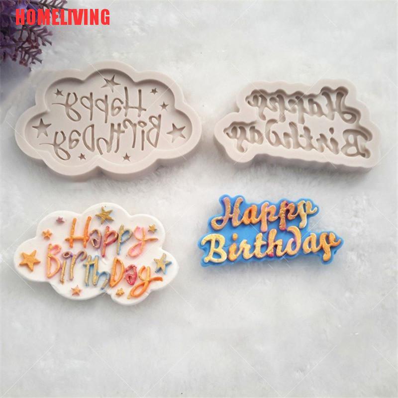 Bộ Khuôn Và Phụ Kiện Trang Trí Bánh Kem Chữ Happy Birthday Đẹp Mắt Tiện Dụng