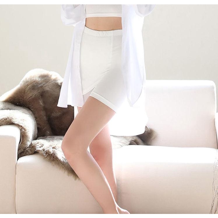 Quần Mặc Trong Váy Bằng Lụa Mát Không Đường May Hai Lớp An Toàn Cho Nữ