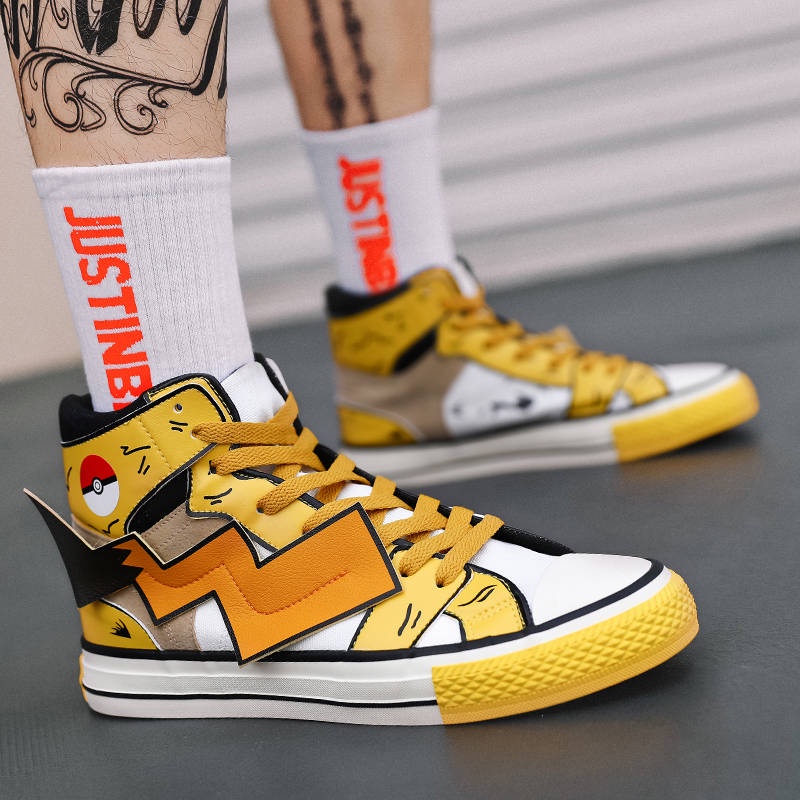 Pikachu Anime thể thao Hàn Quốc Thời trang Jordan ulzzang cổ cao nam Giày | BigBuy360 - bigbuy360.vn