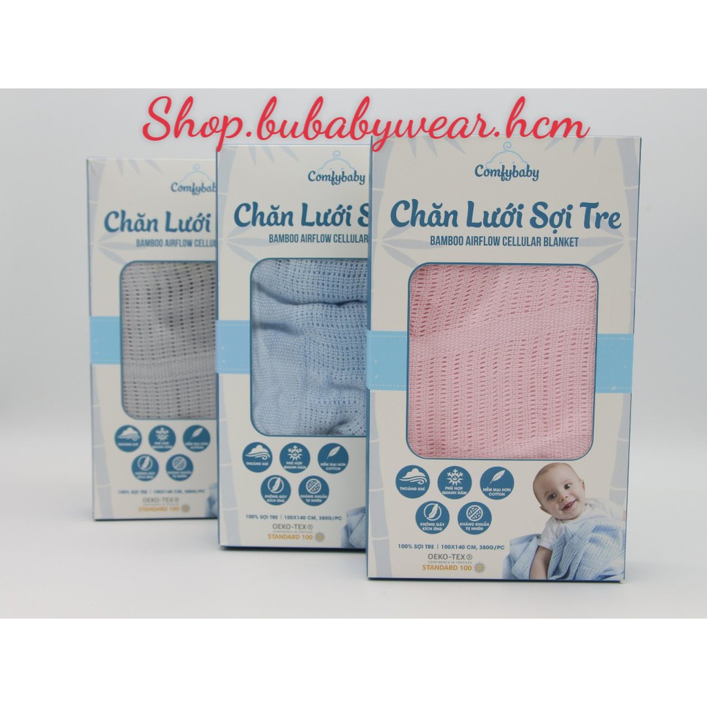 Comfy baby - Chăn lưới sợi tre CF0820