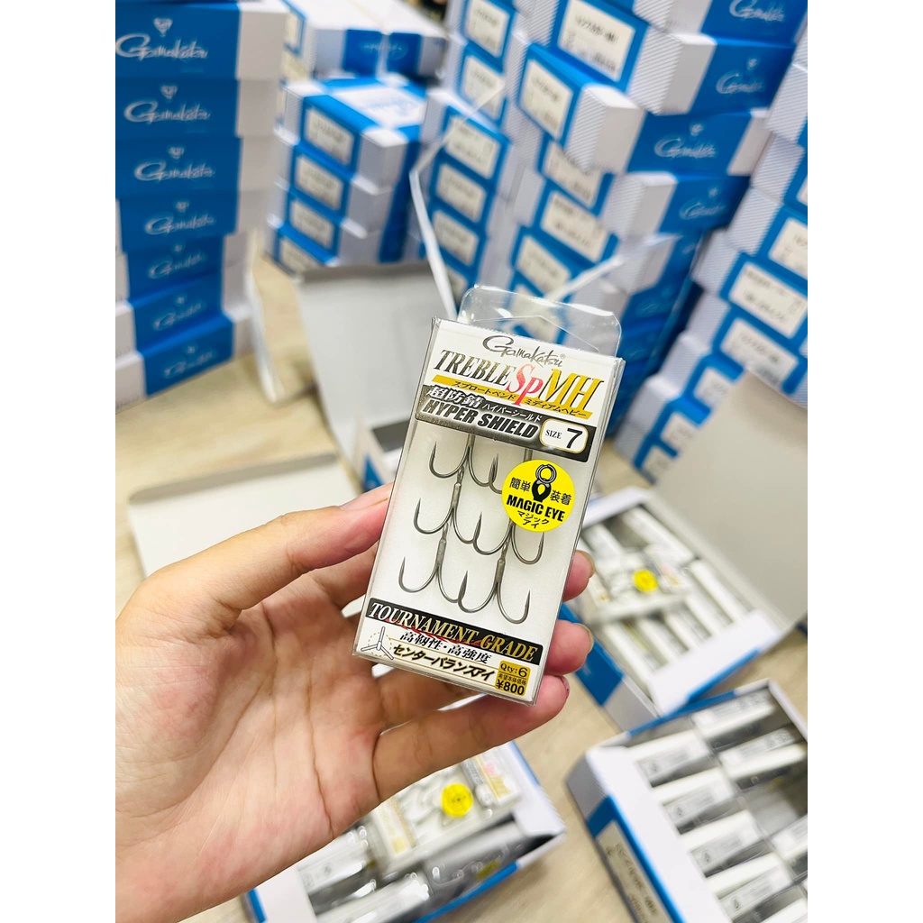LƯỠI BA TIÊU GAMAKATSU TREBLE SP MH HYPER SHIELD