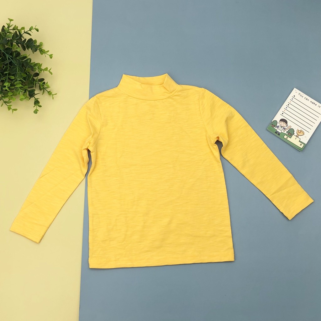 LITIBABY  Áo cổ 3 phân giữ nhiệt cotton LITIBABY cho bé trai bé gái