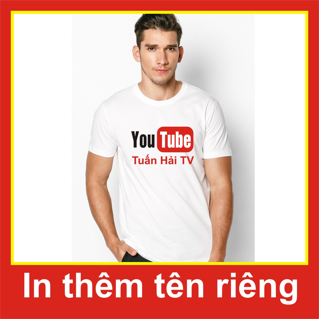 áo phông youtube hàng đẹp,in thêm tên riêng theo yêu cầu,thun,in tên kênh riêng, thun ngắn tay