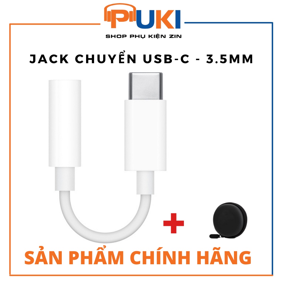 Jack Chuyển USB-C Ra Cổng 3.5mm Cho Mac, iPa Pro 2018- Hàng Chính Hãng