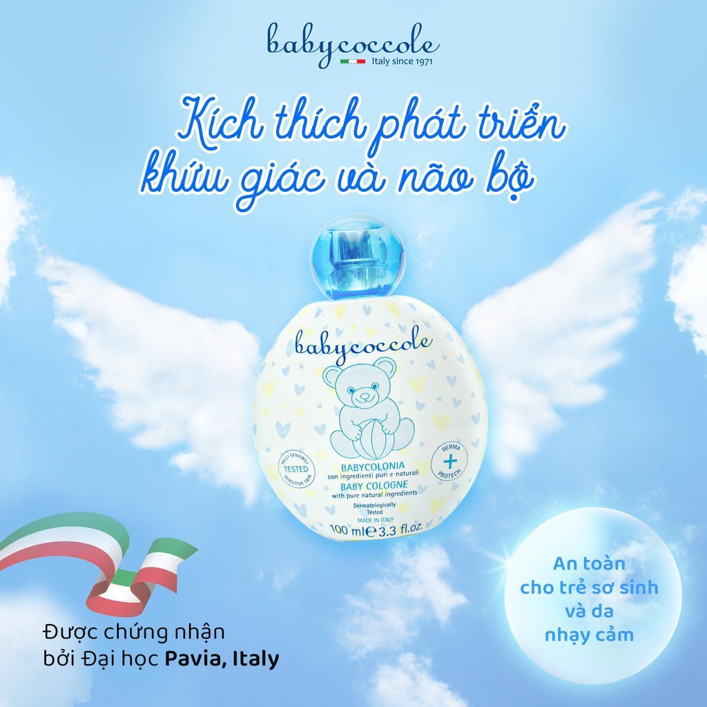 Nước Hoa cho Bé Babycoccole 0M+ Chiết Xuất Hoa Sen 50ml