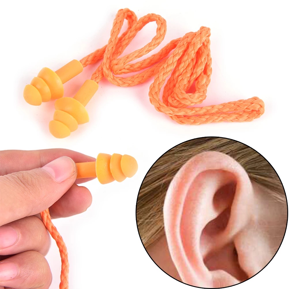 Nút bịt tai bằng silicone mềm chống ồn đa năng tiện dụng cho du lịch