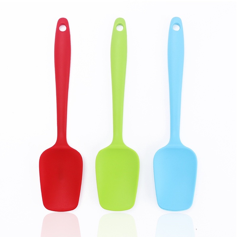 Cây vét bột, Phới spatula silicon nhỏ đúc cán 21cmx lưỡi 4cm