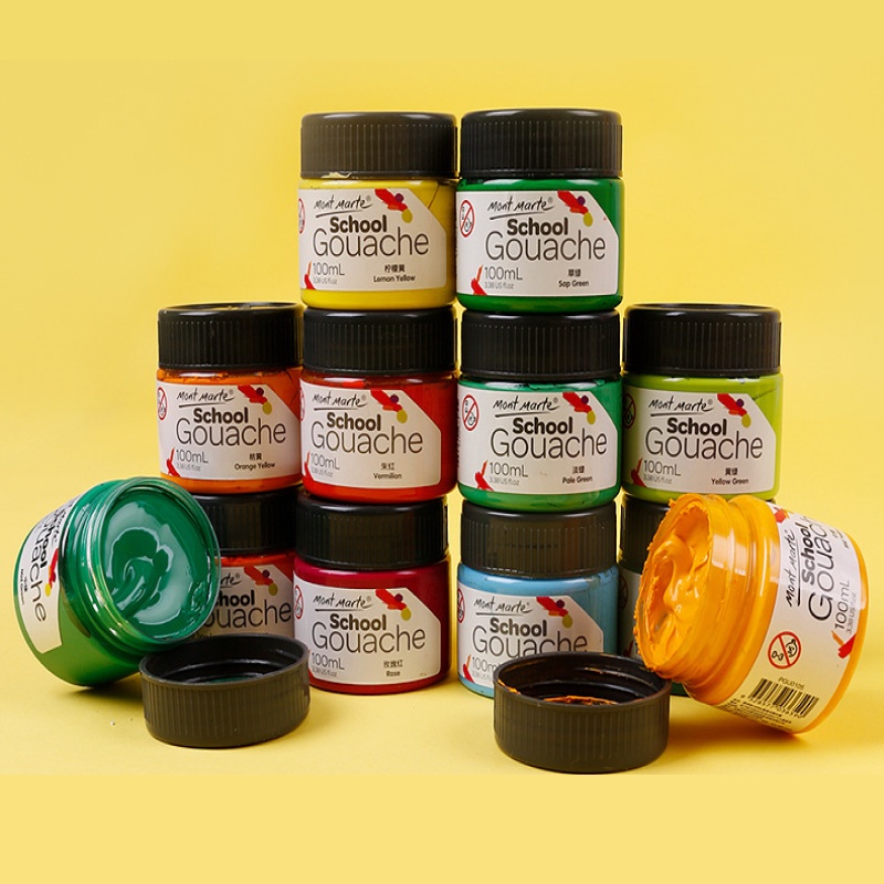 Màu acrylic Gouache Mont Marte 100ml cao cấp vẽ trang trí giầy - tranh - vải canvas