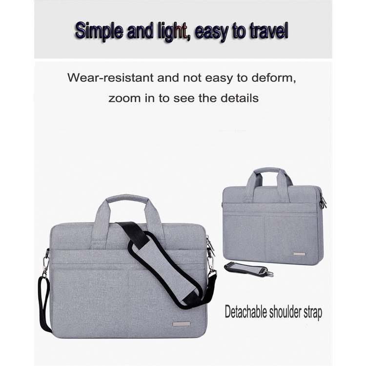 Túi đựng laptop chống nước 13 14 15 15.6 17.3 inch thích hợp cho Macbook Air Pro HP Huawei Asus Dell