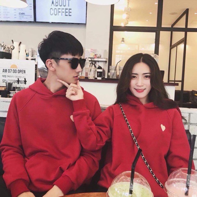 ÁO khoắc hoodie cặp nam nữ in hình trái tim đầy yêu thương HOODIE tim cặp