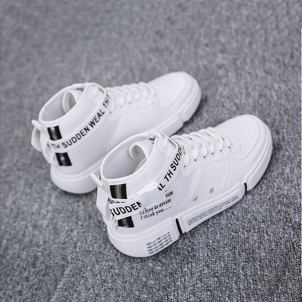 Giày Martin Nam Cổ Cao Siêu Chất Trắng BCC003