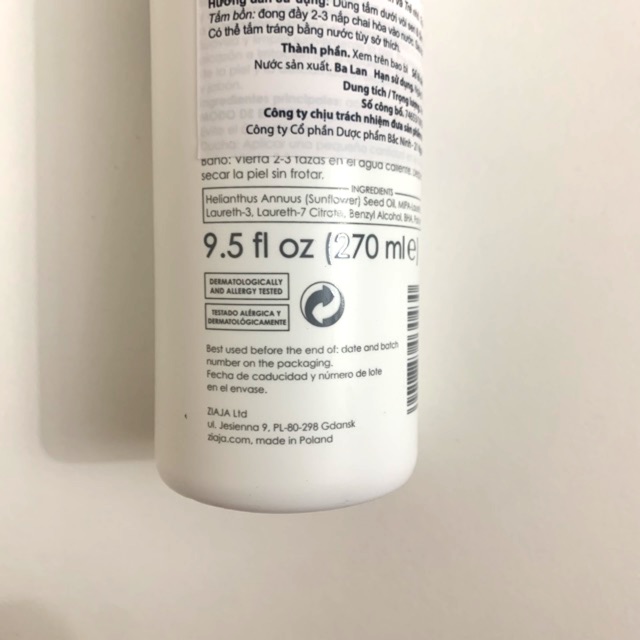 Dầu Tắm Ziaja Med Atopy 270ml chính hãng giúp làm mềm da, giảm khô da | BigBuy360 - bigbuy360.vn
