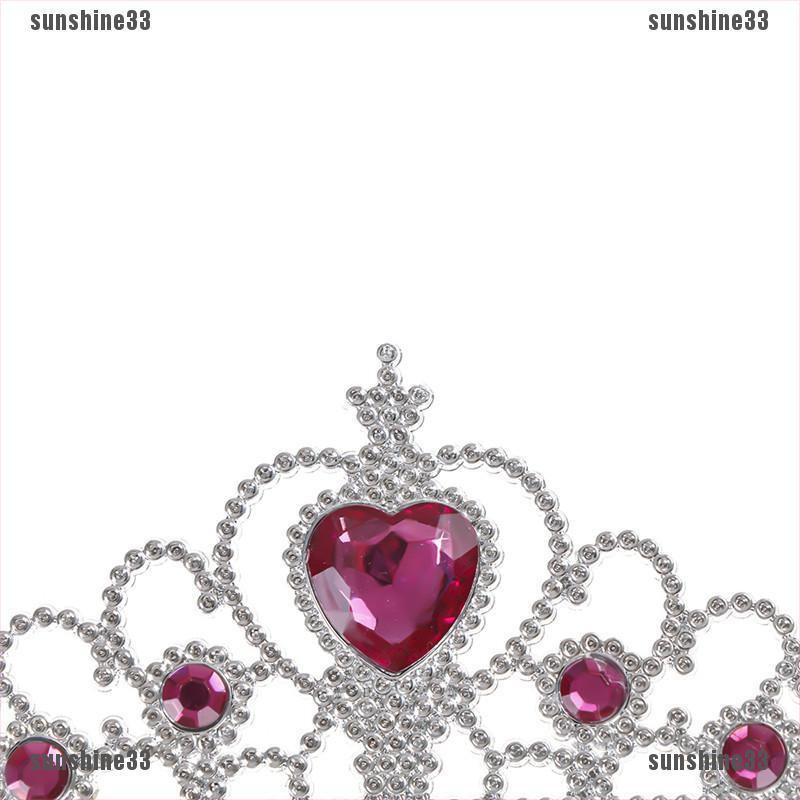 1 Bộ Vương Miện Công Chúa Đính Pha Lê + Đũa Thần Cho Bé Gái