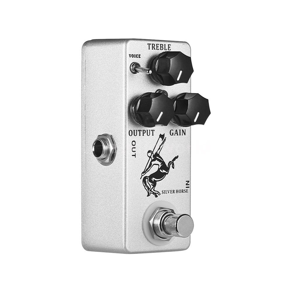 AIDO♦MOSKY Silver Horse Overdrive Boost Guitar Effect Pedal Full Metal Shell True Bypass