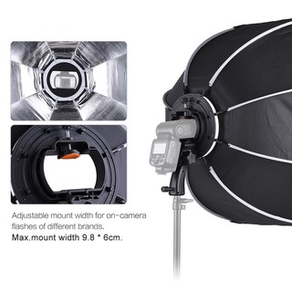 Softbox bát giác Triopo KS65 cho đèn flash speedlite Quick
