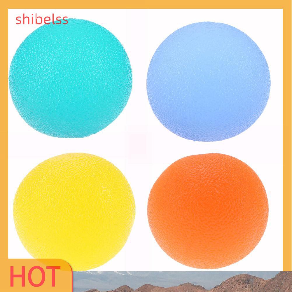 （ʚshibelss）Strength Hand Grip Muscle Power Train Jelly Fitness Finger Exerciser Ball