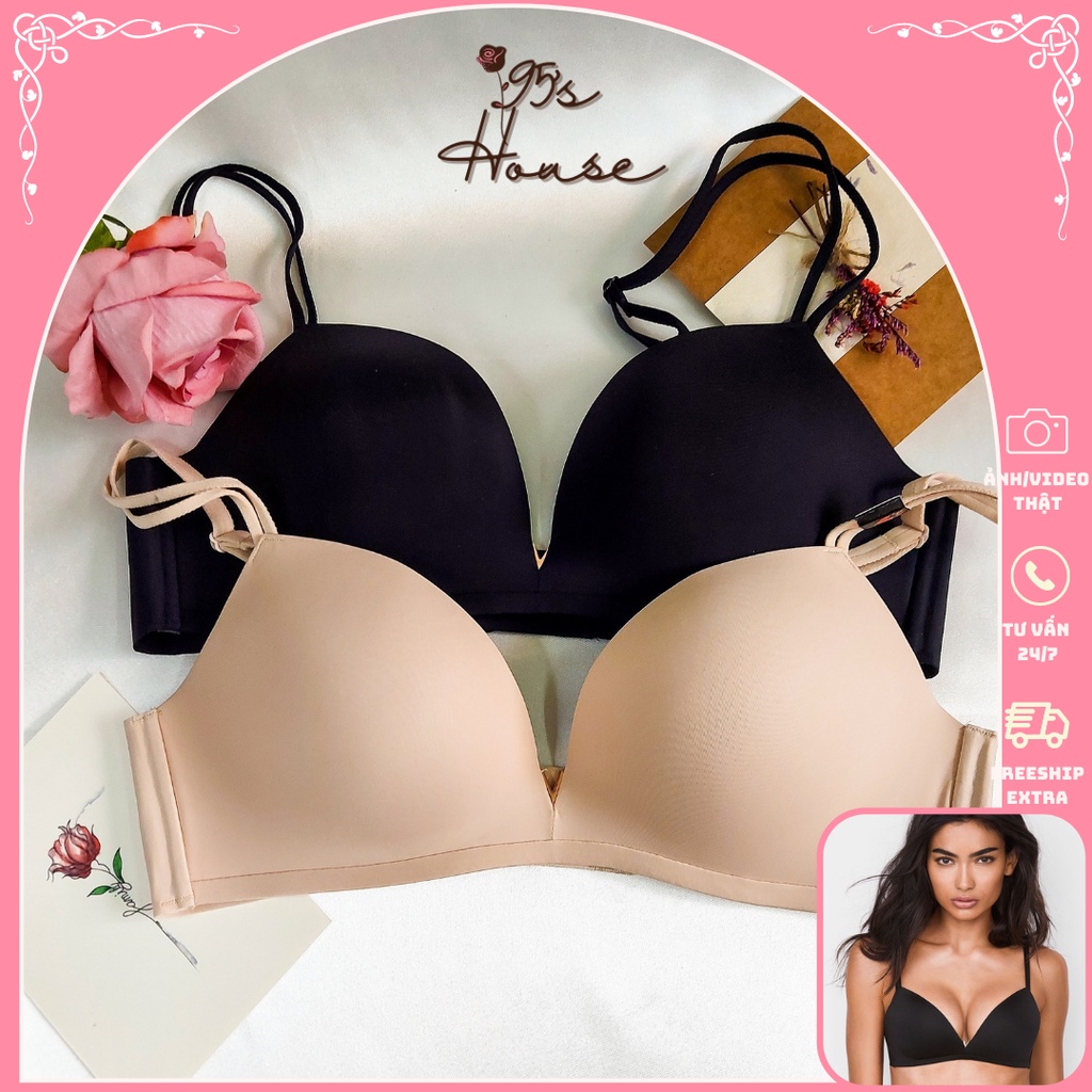 [Hàng Cao Cấp-Sale Bỏ Mẫu] Áo Lót Không Gọng Hãng VIC , Áo Ngực Mút Mỏng Bản To Che Mỡ Lưng AV01 [95's House]