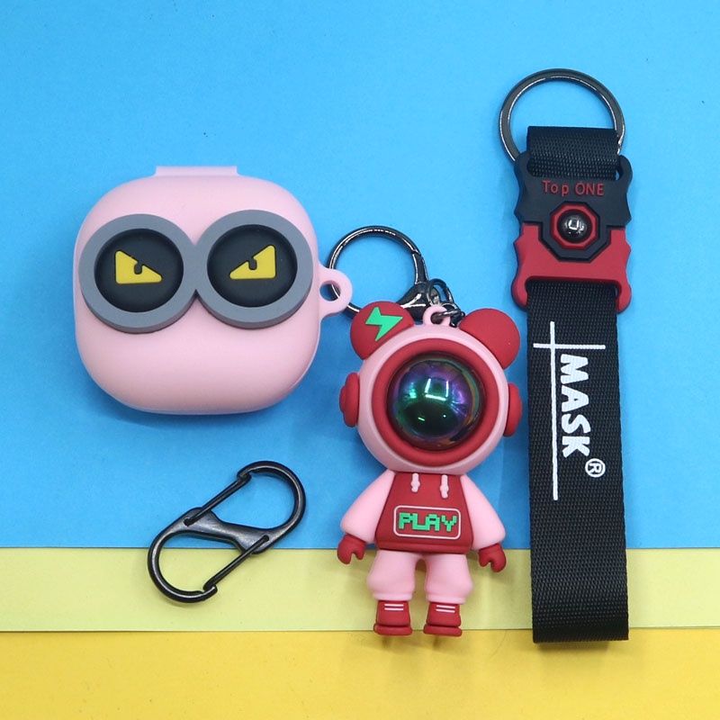 Vỏ Bảo Vệ Hộp Sạc Tai Nghe Samsung Galaxy Buds 2 Live Pro Bằng Silicon Mềm Hình Gấu Tia Chớp