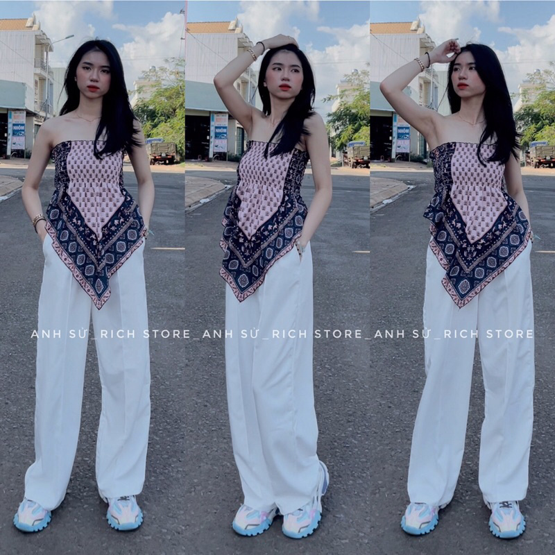 SET ÁO ỐNG LỆCH-QUẦN SUÔNG