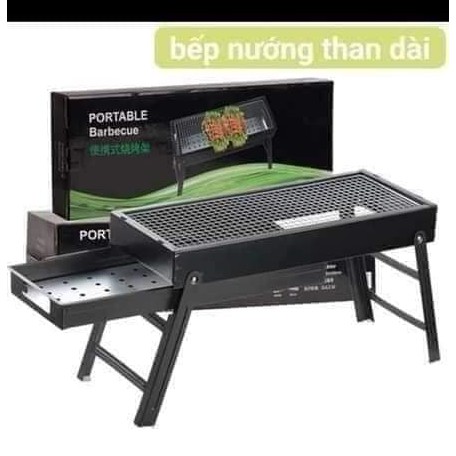 BẾP NƯỚNG THAN HOA HÌNH CHỮ NHẬT DÀI 60CM SIÊU TO