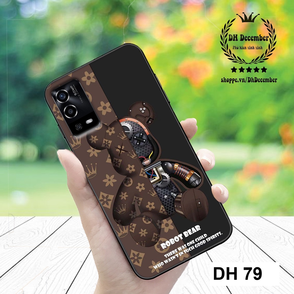 Ốp lưng OPPO A1K, A3S, A5 2020, A9 2020, A5S, A7, F9, A12, A15, A16, A31, A52, A92 in hình 3D GẤU BEER RICK-GẤUROBOTBEER