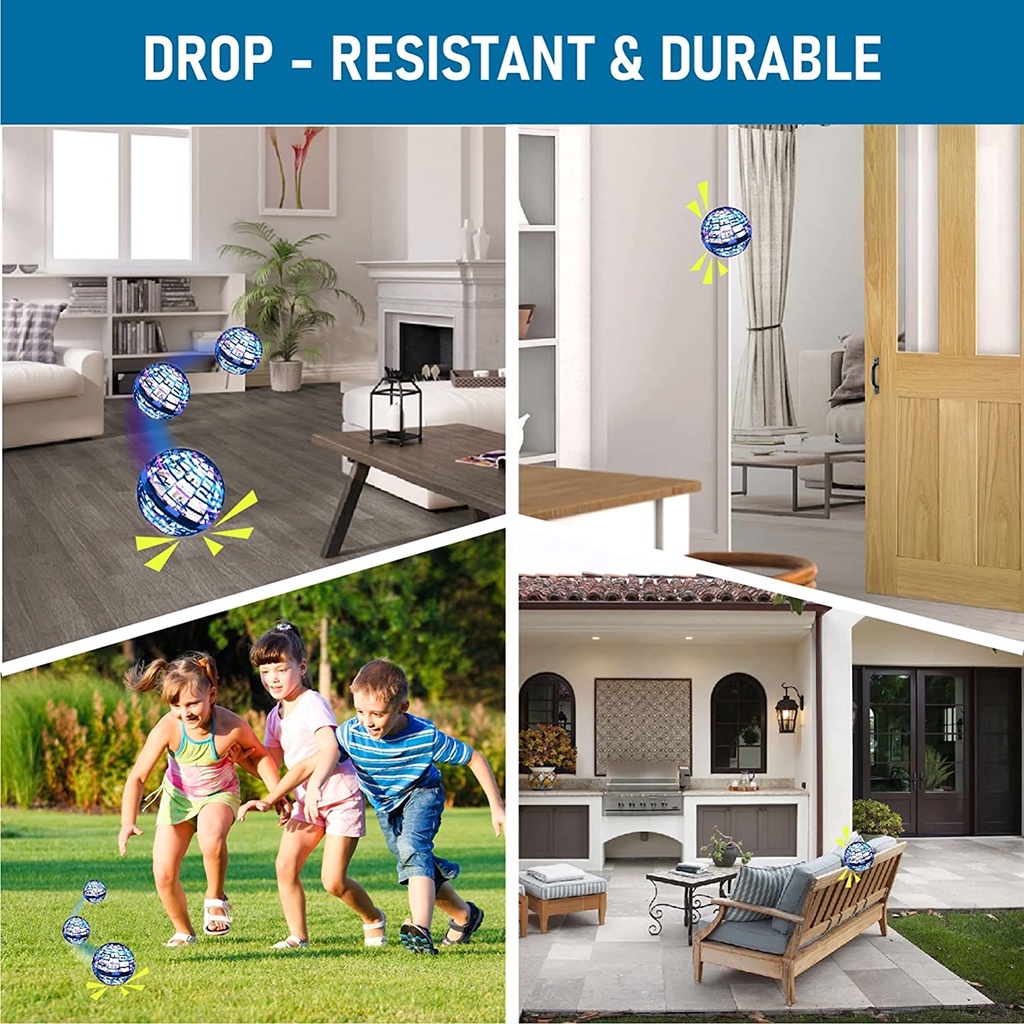 Đồ Chơi Con Quay Bóng Bay FLYNOVA PRO Có Đèn LED Mini Điều Khiển Ma Thuật An Toàn Hình Quả Địa Cầu Cho Trẻ Em Và Người Lớn
