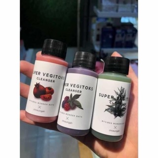 [ Mã VQILHOT99 hoàn 8% xu đơn tối thiểu 250k] Sửa rửa mặt rau củ Super Vegitoks Cleanser mini 30ml( lẻ chai )