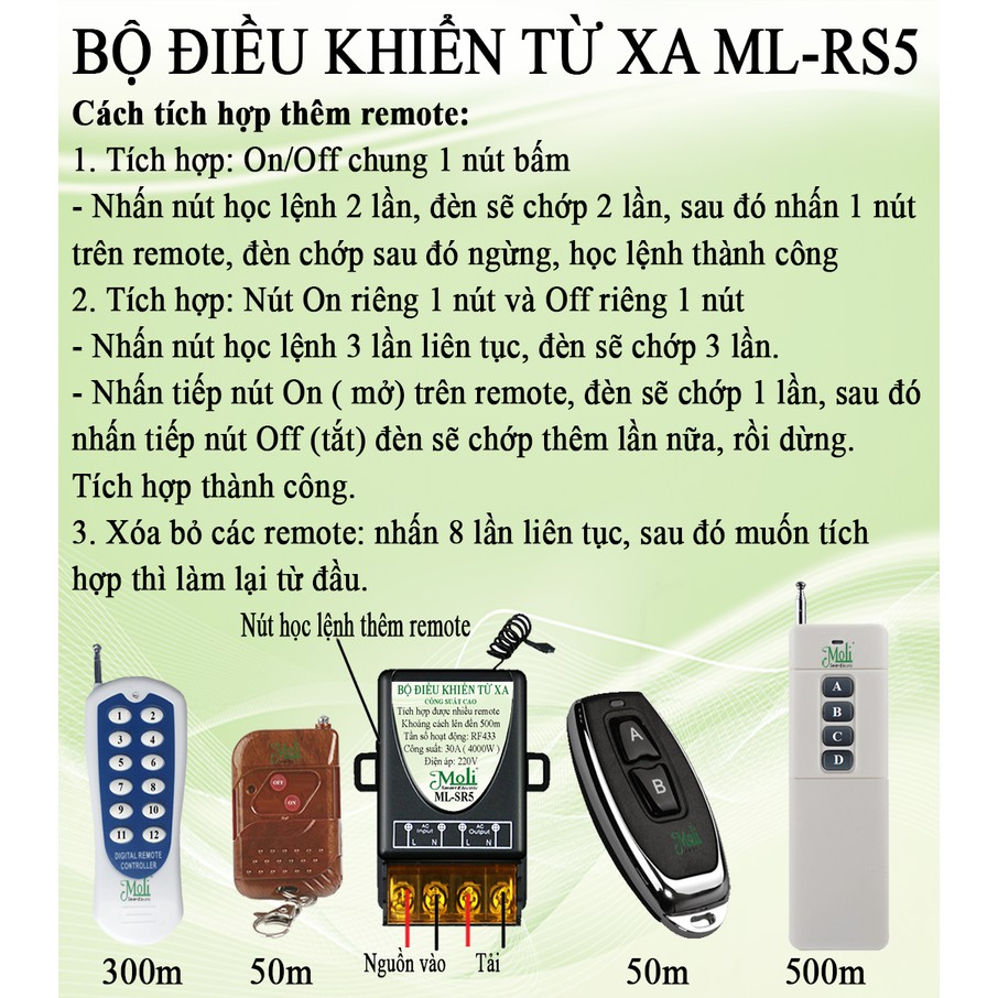 BỘ ĐIỀU KHIỂN TỪ XA CHO MÁY BƠM 50M