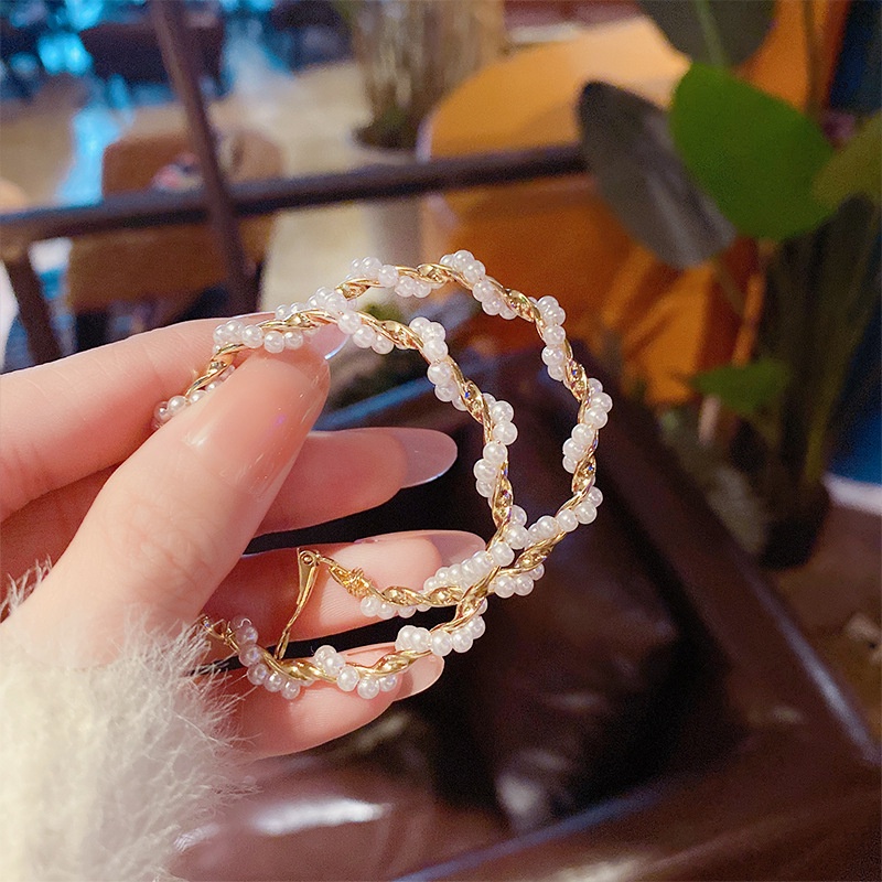 Bông Tai Mạ Bạc 925 Đính Đá Zircon Phong Cách Hàn Quốc Thời Trang Cho Nữ