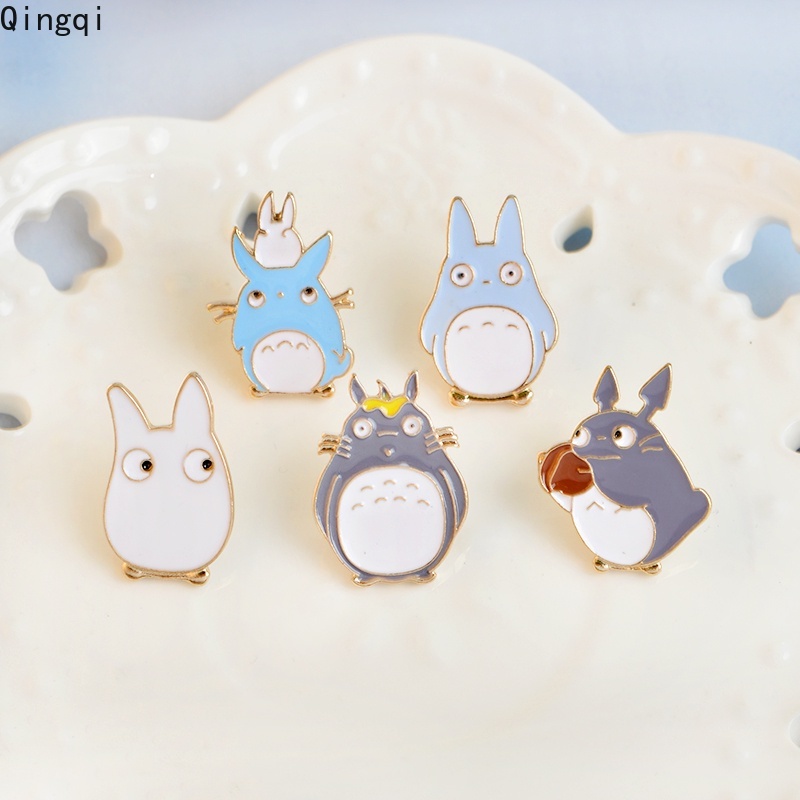 Ghim cài áo Miss Zoe tráng men họa tiết hoạt hình My Totoro dễ thương