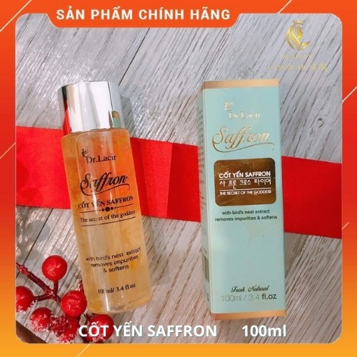 Toner Cốt Yến Safron Drlacir Chai 100ml,Cân bằng độ ẩm trên da,Giúp co nhỏ lỗ chân lông,Giúp làm sạch sâu cặn bã | BigBuy360 - bigbuy360.vn