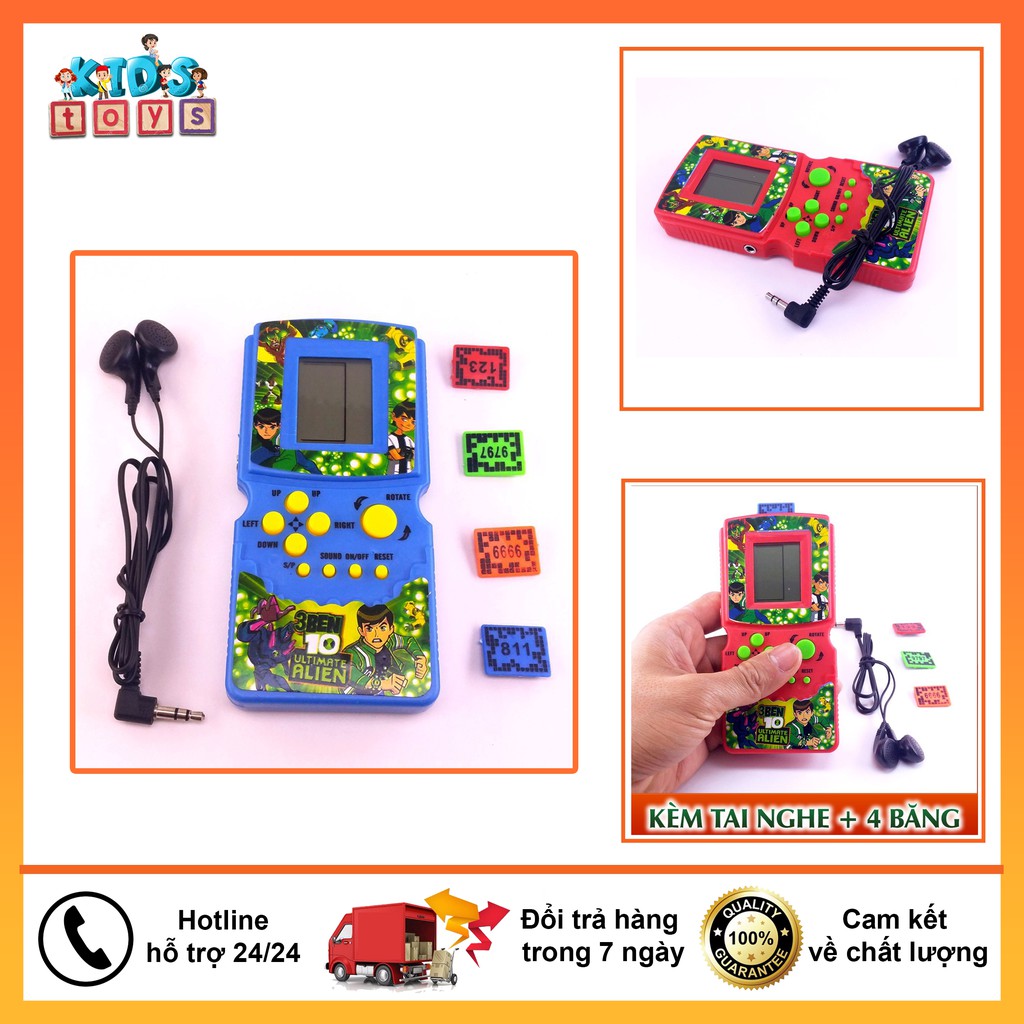 Máy chơi game cầm tay Brick Game tuổi thơ kèm tai nghe