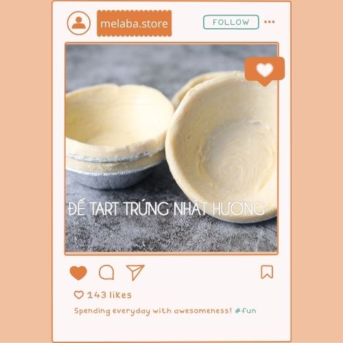 ĐẾ BÁNH TART TRỨNG NHẤT HƯƠNG SIZE MINI - 60 CÁI