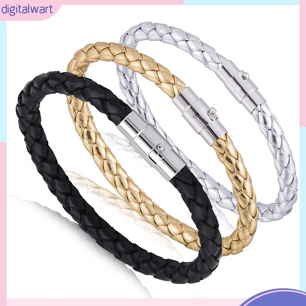 Vòng Tay Bện Dây Da Thời Trang Cho Nữ