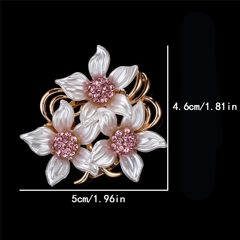 Trâm Cài Áo Hình Hoa Bằng Hợp Kim Đơn Giản Đa Năng Mới Cho Nữ