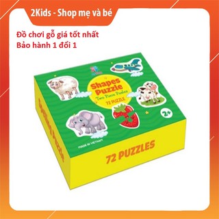 Đồ chơi ghép hình gỗ đa năng Shape puzzle 72 chi tiết