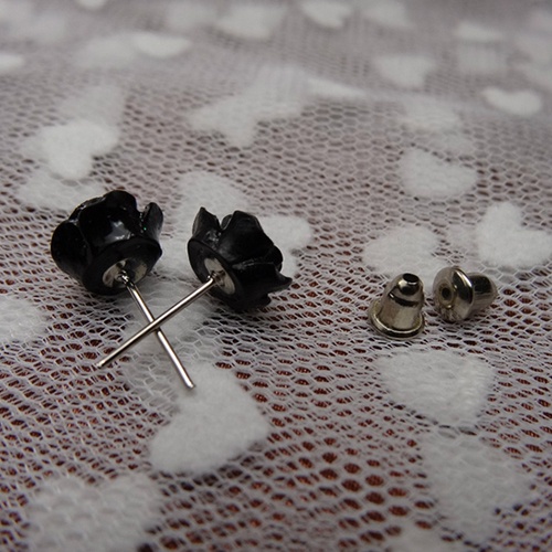 Set 12 Đôi Khuyên Tai Hình Hoa Hồng Nhiều Màu