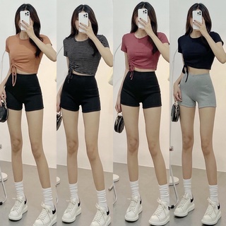 Áo Croptop Rút Hông Tay Ngắn Siêu Xinh [ ẢNH THẬT ]