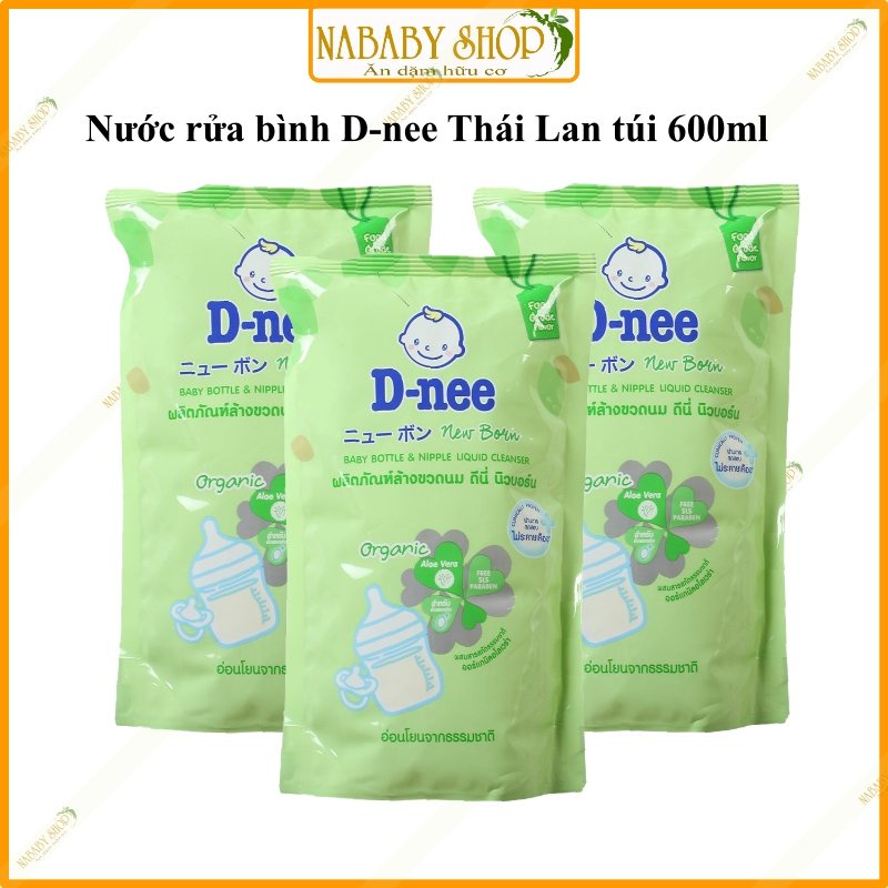 Túi nước rửa bình Dnee thái lan tiết kiệm cho mẹ, an toàn cho bé