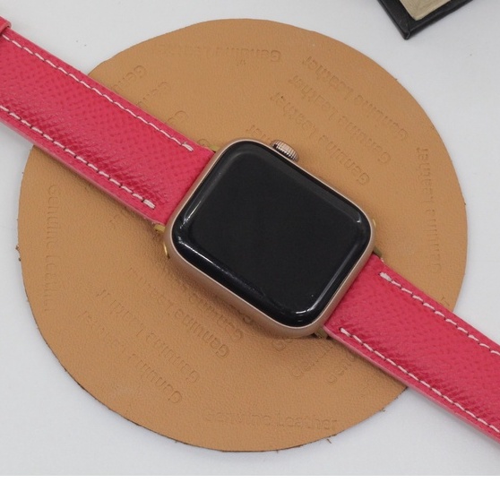 Dây Đồng Hồ APPLE WATCH, Dây Đeo Thay Thế Apple Watch Thêu Chỉ ZJ Da EPSOM Phù Hợp Với Mặt 38mm,40mm,41mm,42mm,44mm,45mm