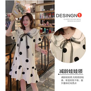 Váy đầm voan chấm bi bigsize