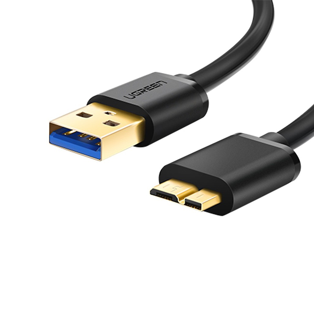 Dây Micro USB 3.0 mạ vàng dài từ 0.25-2m UGREEN US130 dạng dây dẹt và tròn