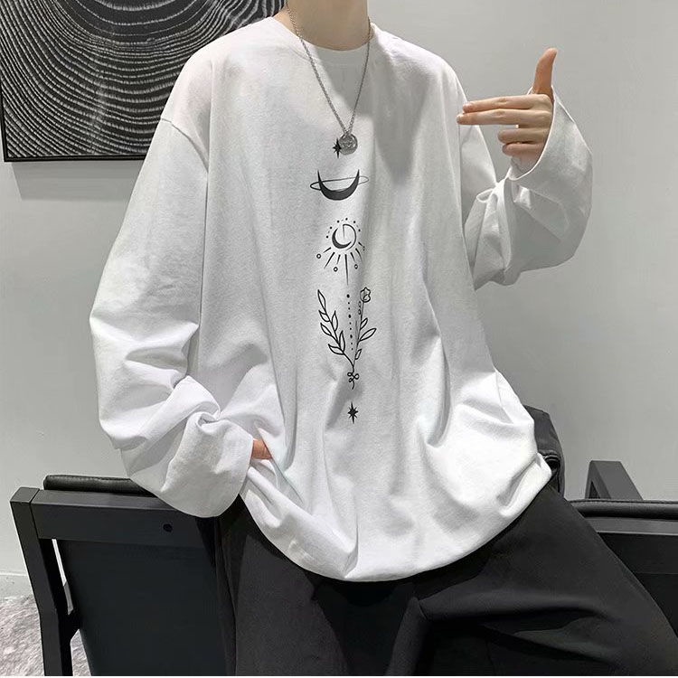 Áo Thun Tay Dài Mỏng Thời Trang Cá Tính Trẻ Trung Cho Nam