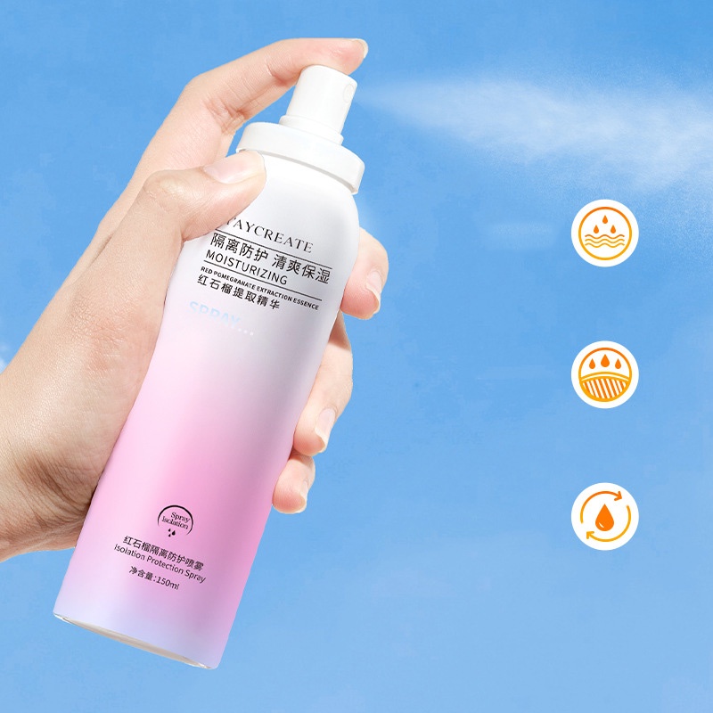 Xịt Chống Nắng MAYCREATE Trắng Da Isolation Protection Spray 150ml