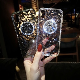 Ốp lưng iPhone Diamon tặng kèm Pop đá sang chảnh